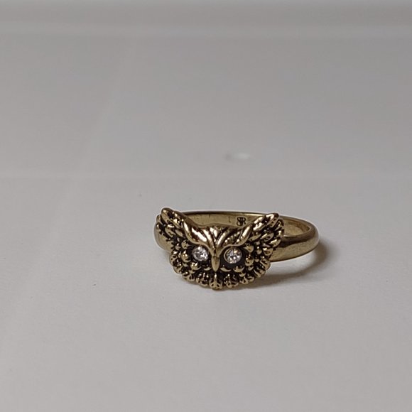 Cute Banana Republic Size 6.75 Owl Ring - Picture 8 of 12